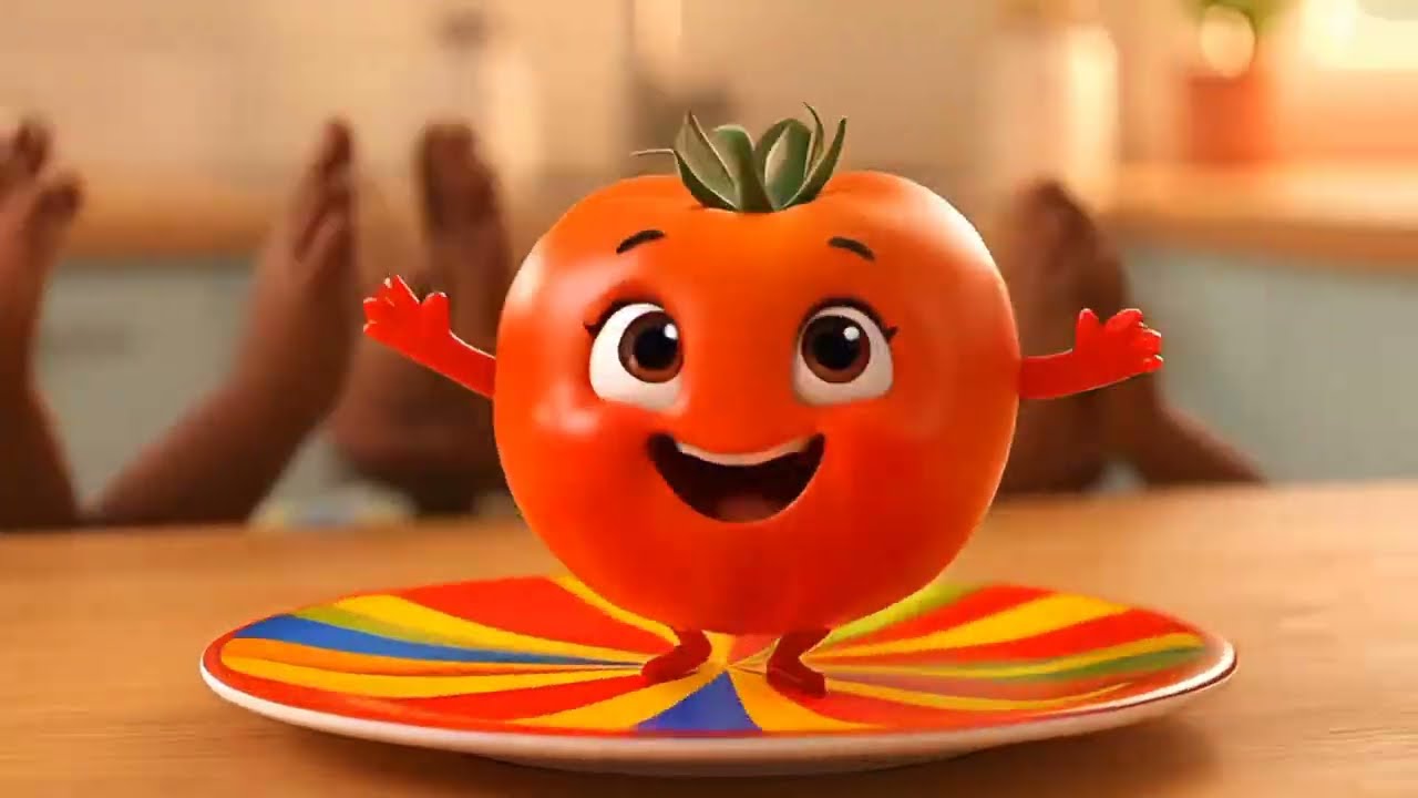 आहा टमाटर बड़ा मज़ेदार | Funny Vegetable Rhyme | Hindi Rhymes for Kids | Nursery Rhymes for Toddlers
