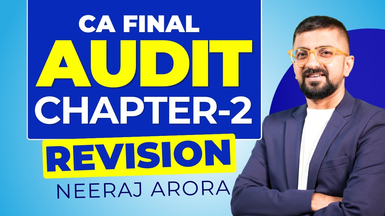 Revise CA Final Audit Chapter-2 | CA Final Audit Revision | SA 240 250 260 299 402 | Neeraj Arora