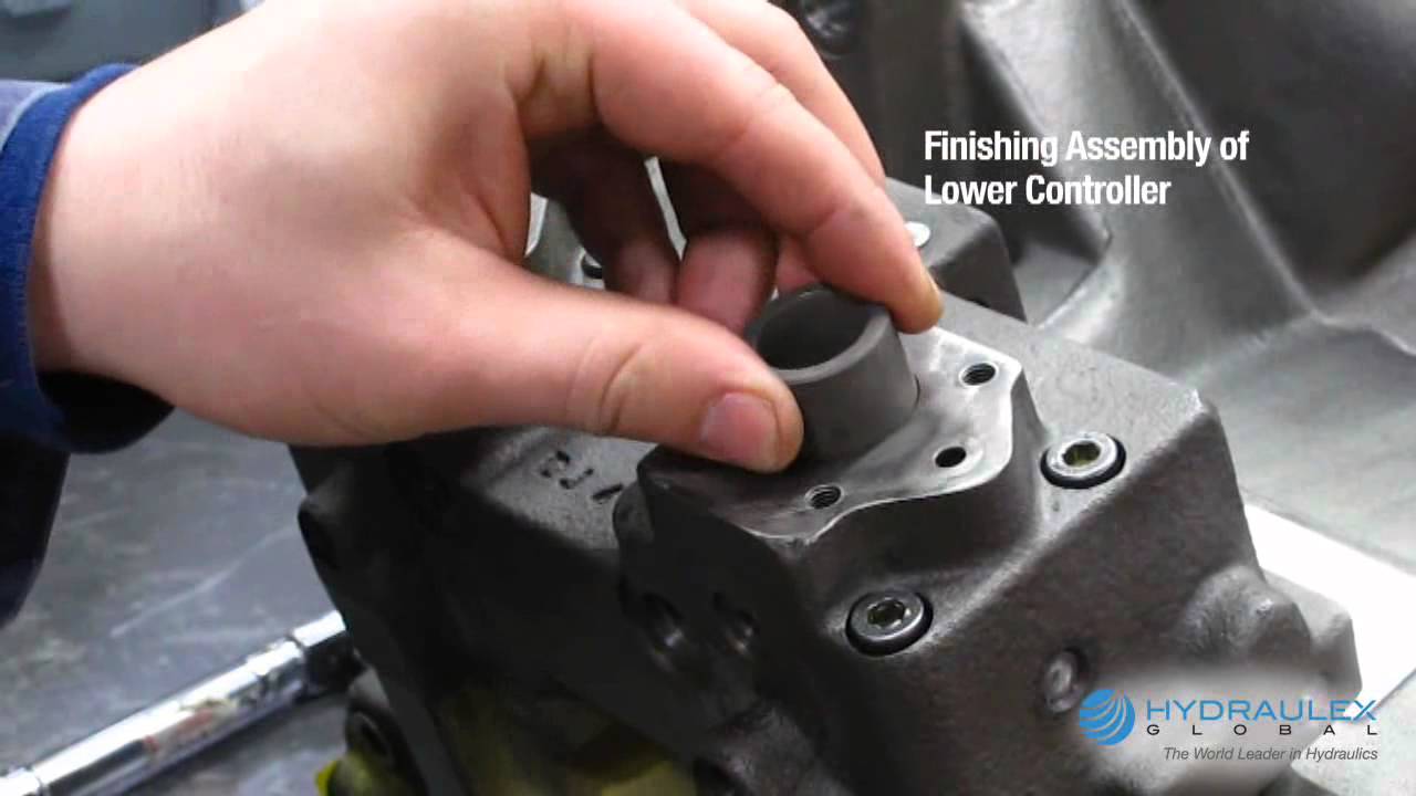 Assembling the Controllers on a Rexroth A8V107 Hydraulic Pump