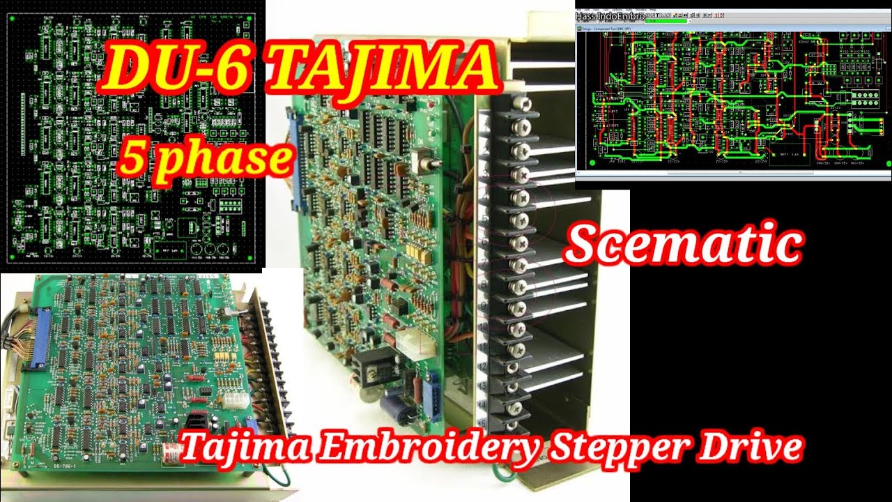 DU 6 mesin bordir tajima || 5 phase stepper drive