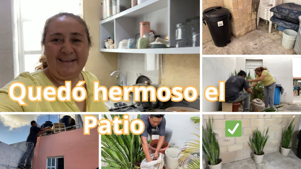 Todavía me Ahogo ?🥲 Auque mi patio es rústico quedó hermoso con la nueva idea ✨