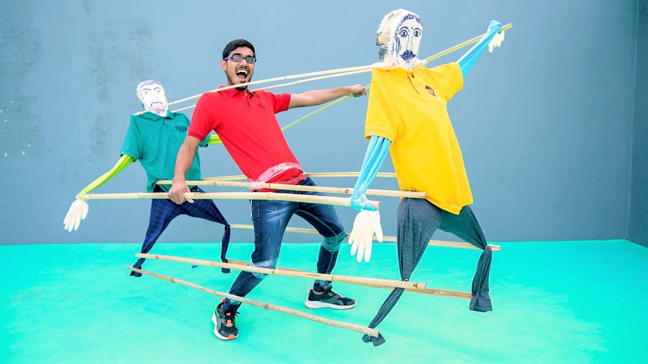 We Made Copy Cat Puppets | नकलची कठपुतली 🎭 | Try Not To Laugh Challenge