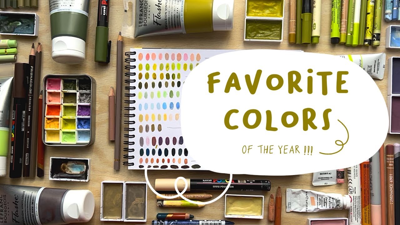 Mes COULEURS FAVORITES de 2023 ✷ roses, verts, bleus, marrons …  ✷ + 50 MIN ASMR SWATCHING
