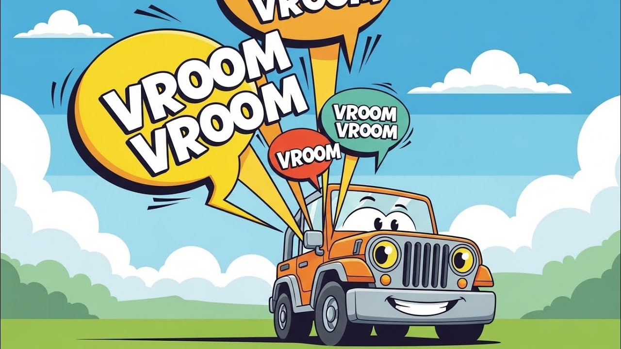 The Jeep Car 🚙🎶 | Fun Vehicle Nursery Rhyme for Kids