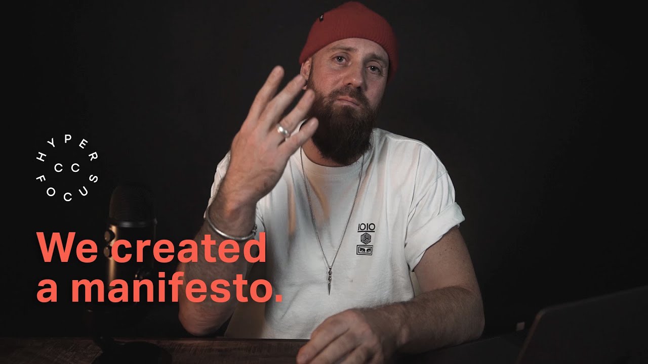 Why we created a manifesto