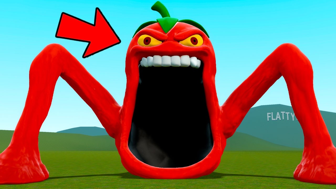 WHAT IF PSYCO TOMATO BECOMES HUNGRY PSYCO TOMATO SEA EATER FOR ROBLOX In Garry's Mod!