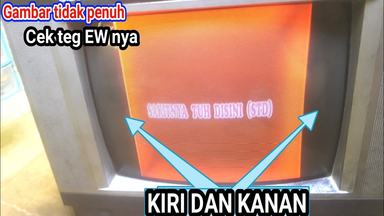 cara mengatasi tv gambar melengkung dan menyempit