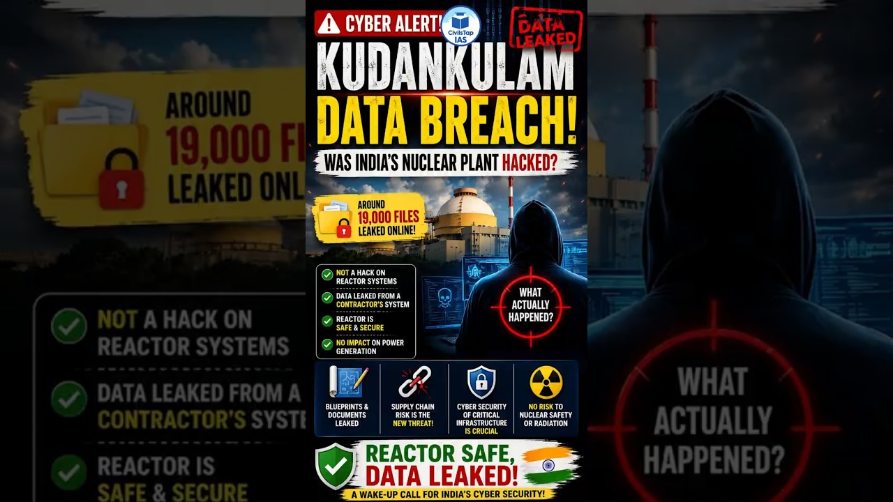🚨 Kudankulam Nuclear Power Plant Data Breach Explained | Was India&rsquo;s Nuclear Reactor Hacked? 🇮🇳🔐
