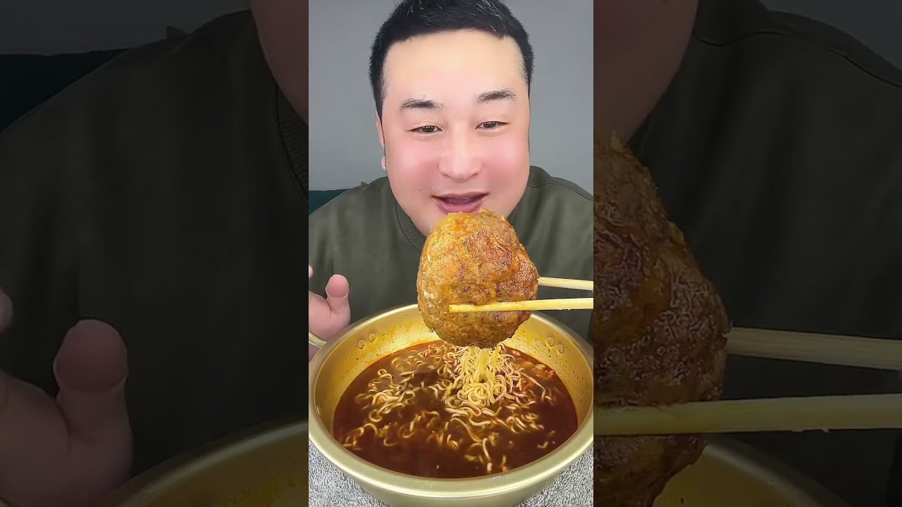 600g Giant Meatball Noodles – Can I Finish This? 😳🍜