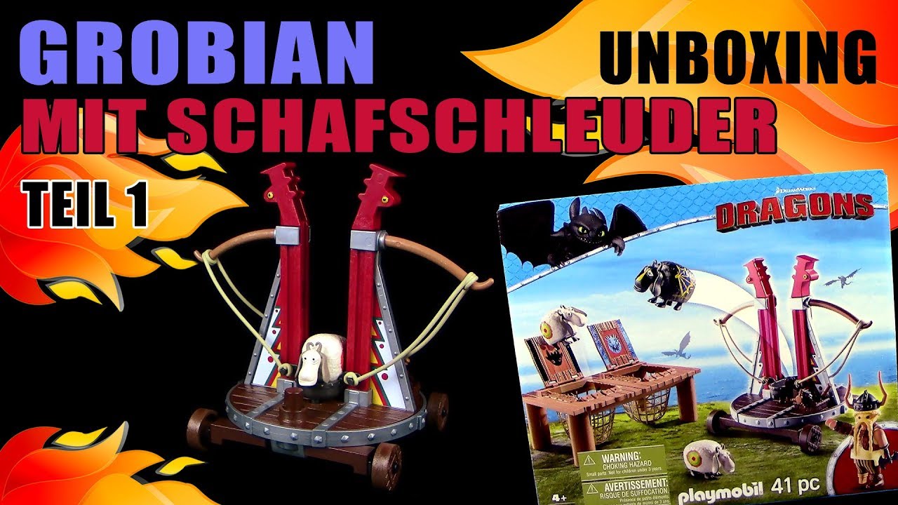 Playmobil ® Dragons - Grobian mit Schafschleuder - Teil 1 - Unboxing & Review