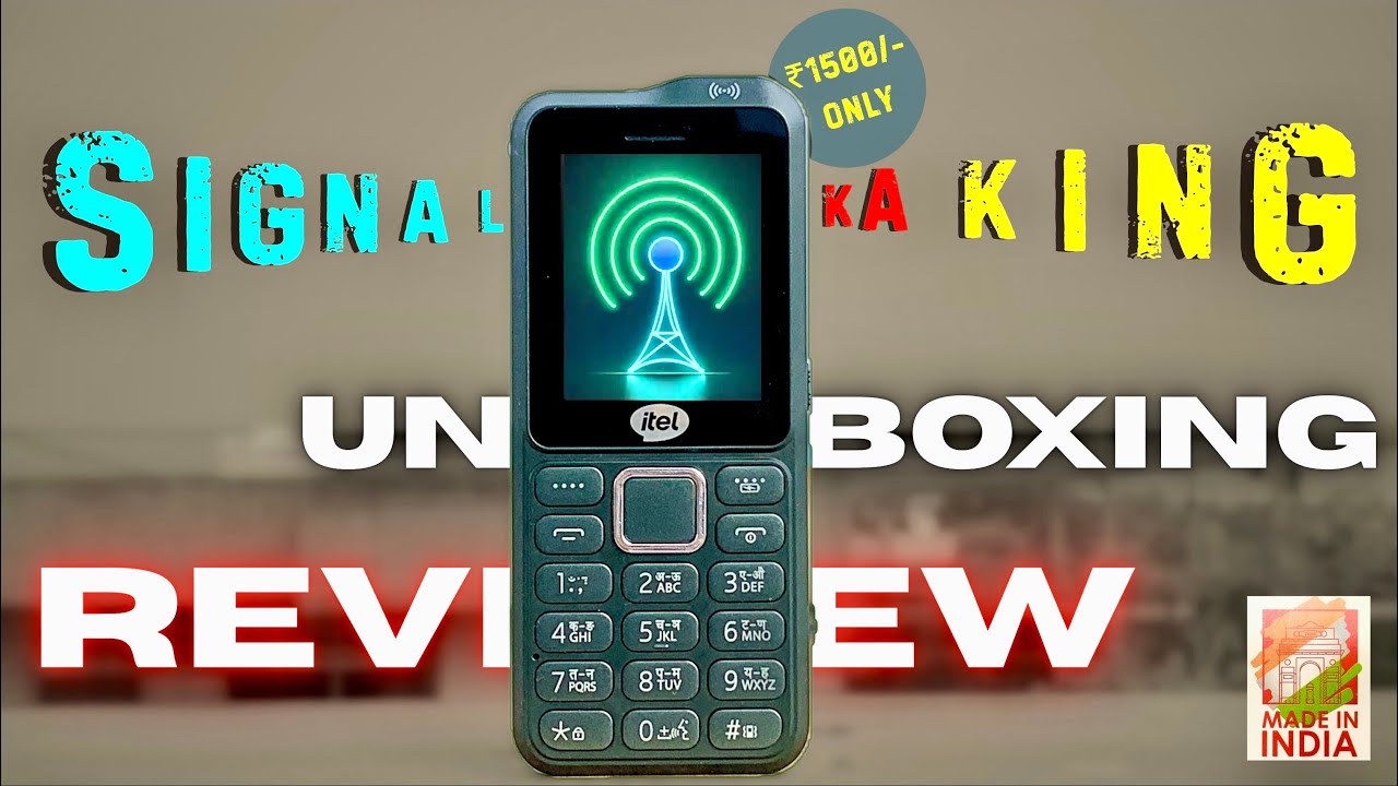 itel King Signal Unboxing and review | Live signal and call testing| Best Keypad phone (हिंदी)