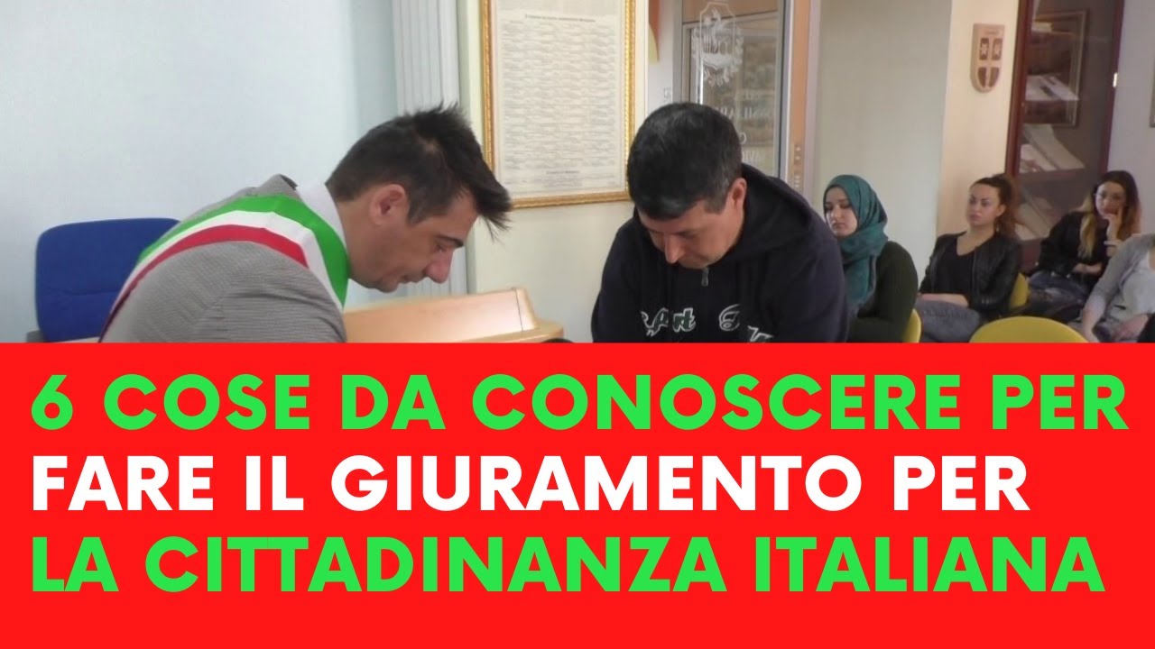 🚩 #CITTADINANZA_ITALIANA: 6 COSE DA CONOSCERE PER FARE IL GIURAMENTO
