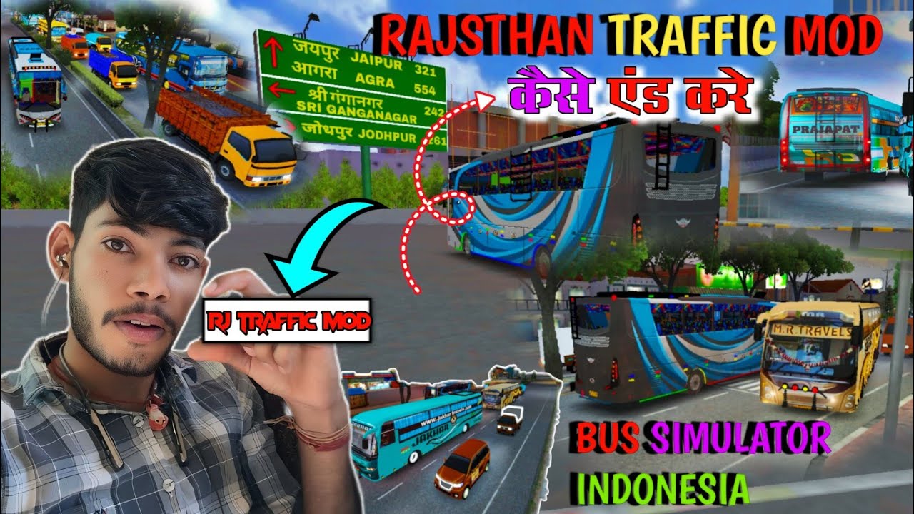 How To aad Rajsthan Traffic Mod In Bus Simulator Indonesia 🤩🔥// राजस्थानी ट्रैफिक मोड कैसे ऐड करें