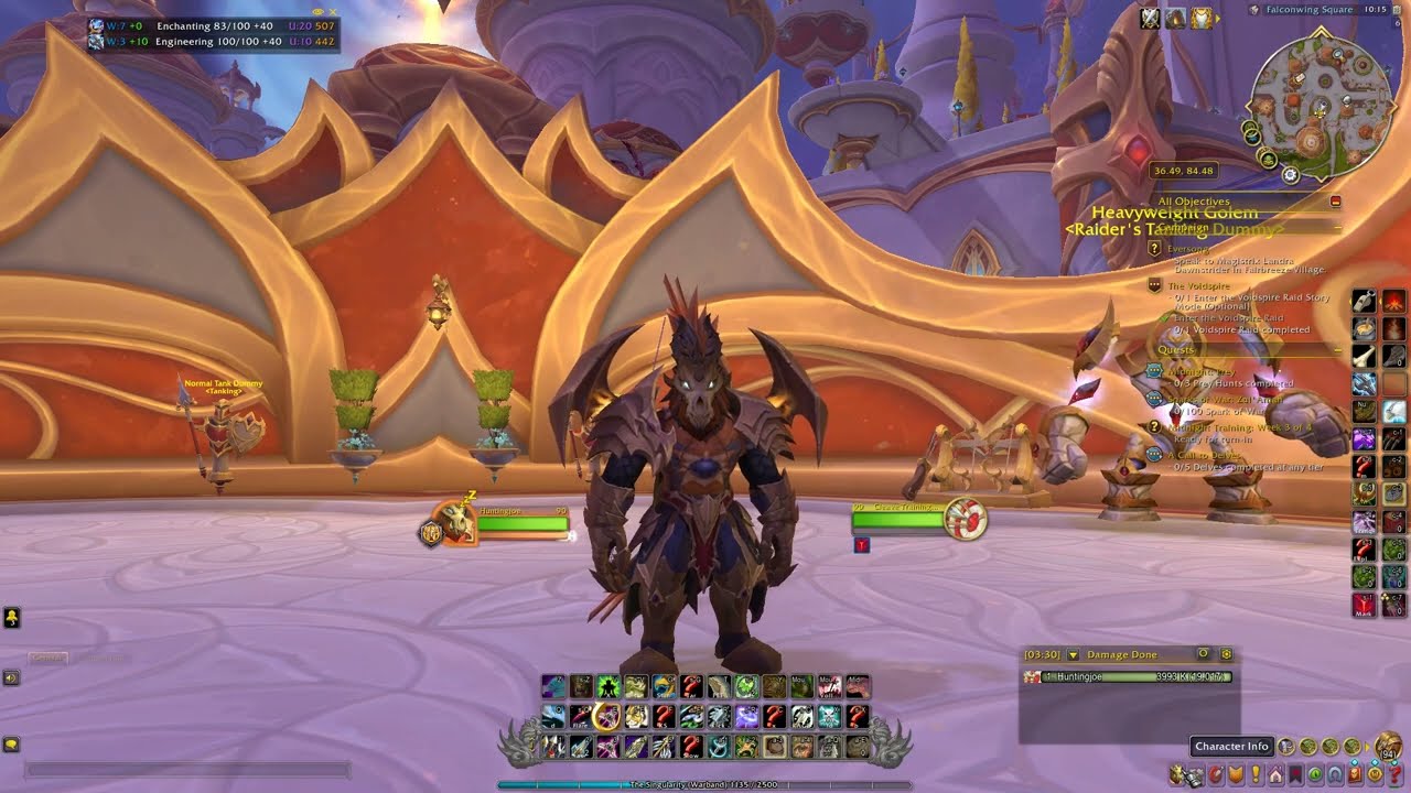 Marksmanship Hunter DPS Test & Rotation | 2-Piece Tier Set (WoW Midnight) | AoE Cleave M+ & Delves