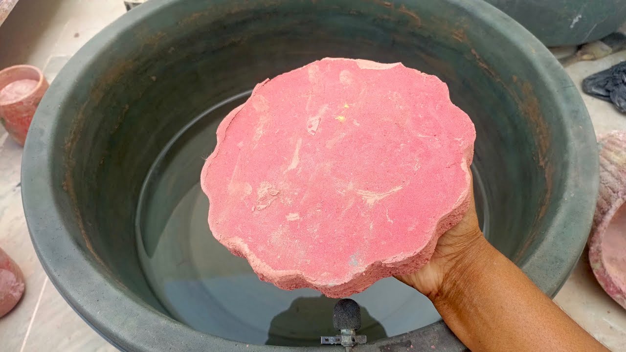 Asmr. Masterpiece red mud dirt water crumbling oddly satisfying video