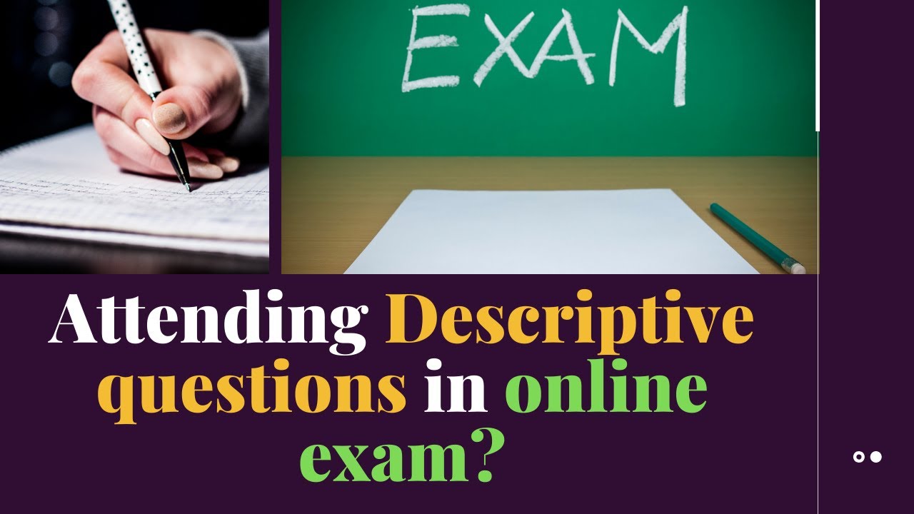 Attend Descriptive questions for Students in Online Exam | Bonifon ERP