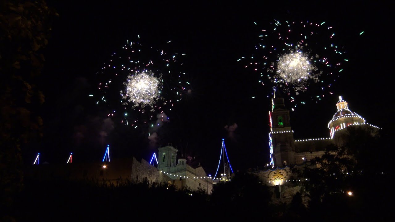 Malta Mellieha Village Feast Fireworks 4K