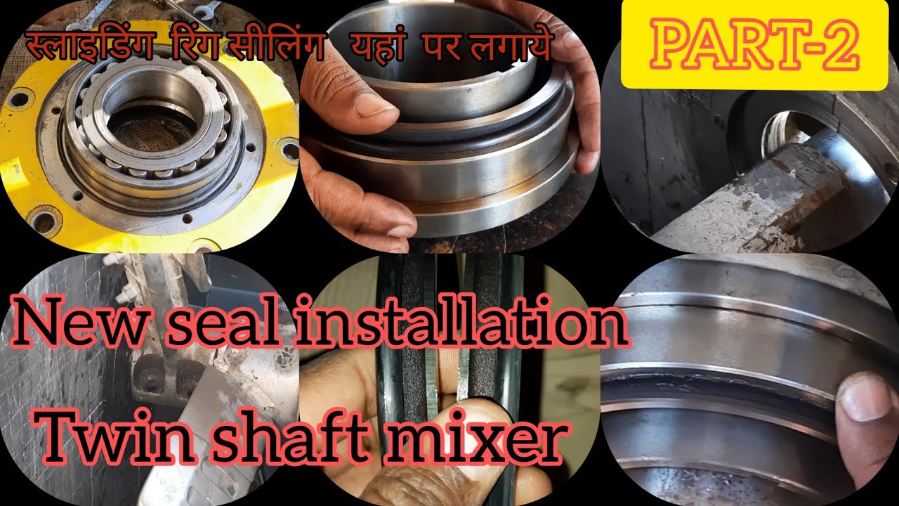 new seal installation batching plant twin Safat mixture/ how to new seal installation in mixer