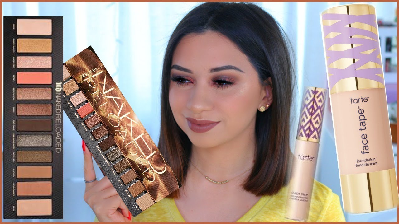 URBAN DECAY NAKED RELOADED TUTORIAL + TARTE FACE TAPE FOUNDATION