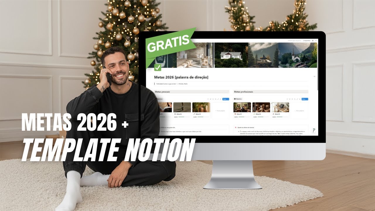 Como planejar as metas de 2026 + Template gratuito 🎁