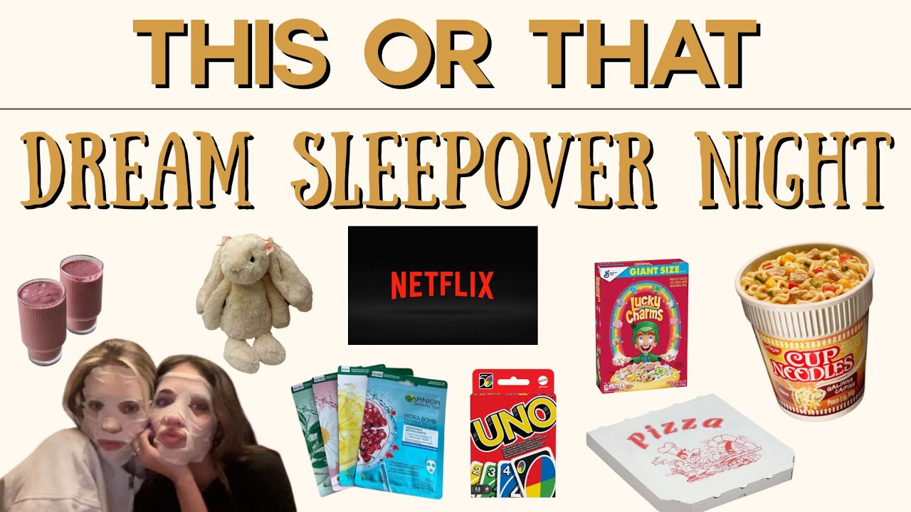 THIS OR THAT 🌙 Build Your DREAM Sleepover Night | Cozy, Fun & Aesthetic ✨🧸