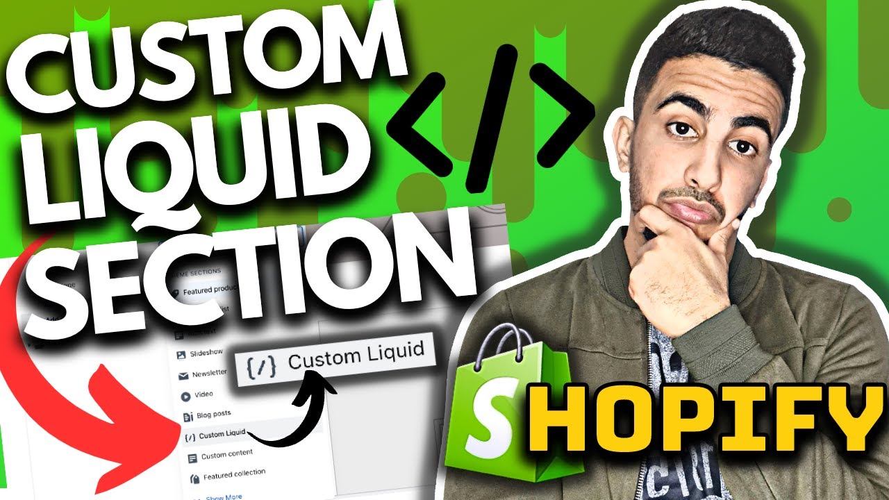 Как добавить пользовательский раздел Liquid в Shopify