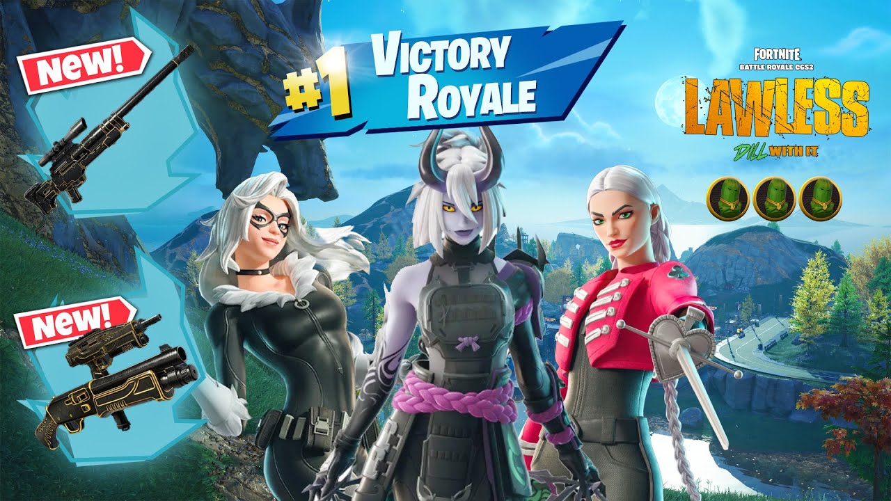 Deal'em Cassidy Quinn, Black Cat, Voidburn Night Rose Gameplay ZB (Fortnite C6S2:LAWLESS) #fortnite