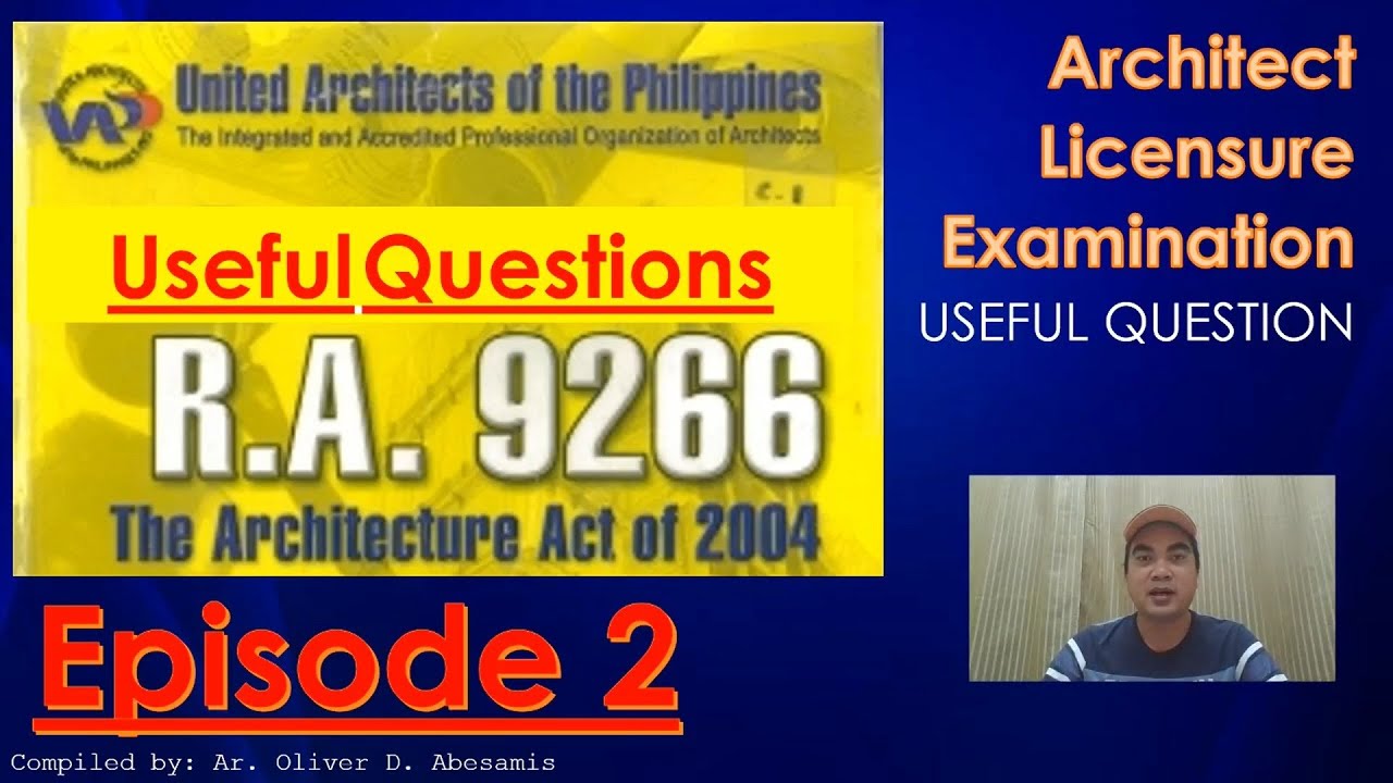 ALE Review - R A  9266 - Episode 2 - Architect Licensure Examination