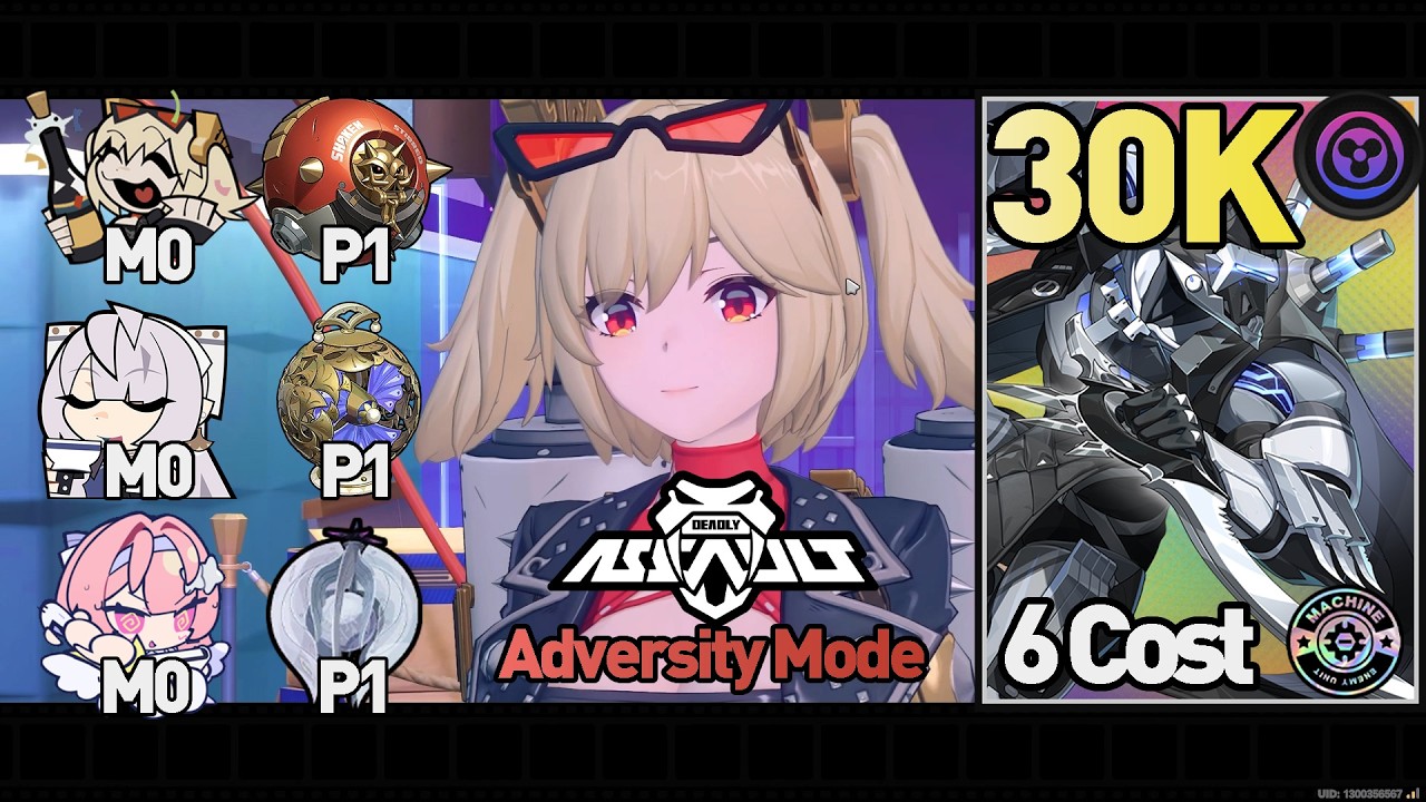 DA Adversity Mode 3-Star | 6 Cost All M0P1 Burnice Velina Remielle vs Rewritten Sweeper 30.7k pts