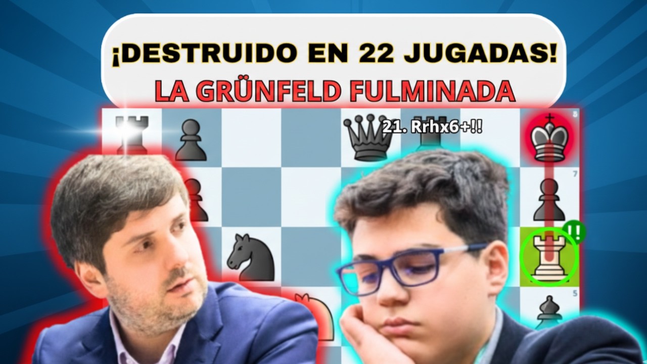 ¿Cómo juega un GM de 14 años? 🧠 La lección de Yagiz Erdogmus a un +2700 DESMONTADA LA GRÜNFELD