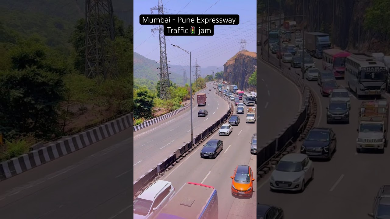 Mumbai - Pune Expressway Traffic🚦 jam #lonavala #lonavaladiaries #mumbaipuneexpressway #traffic ic
