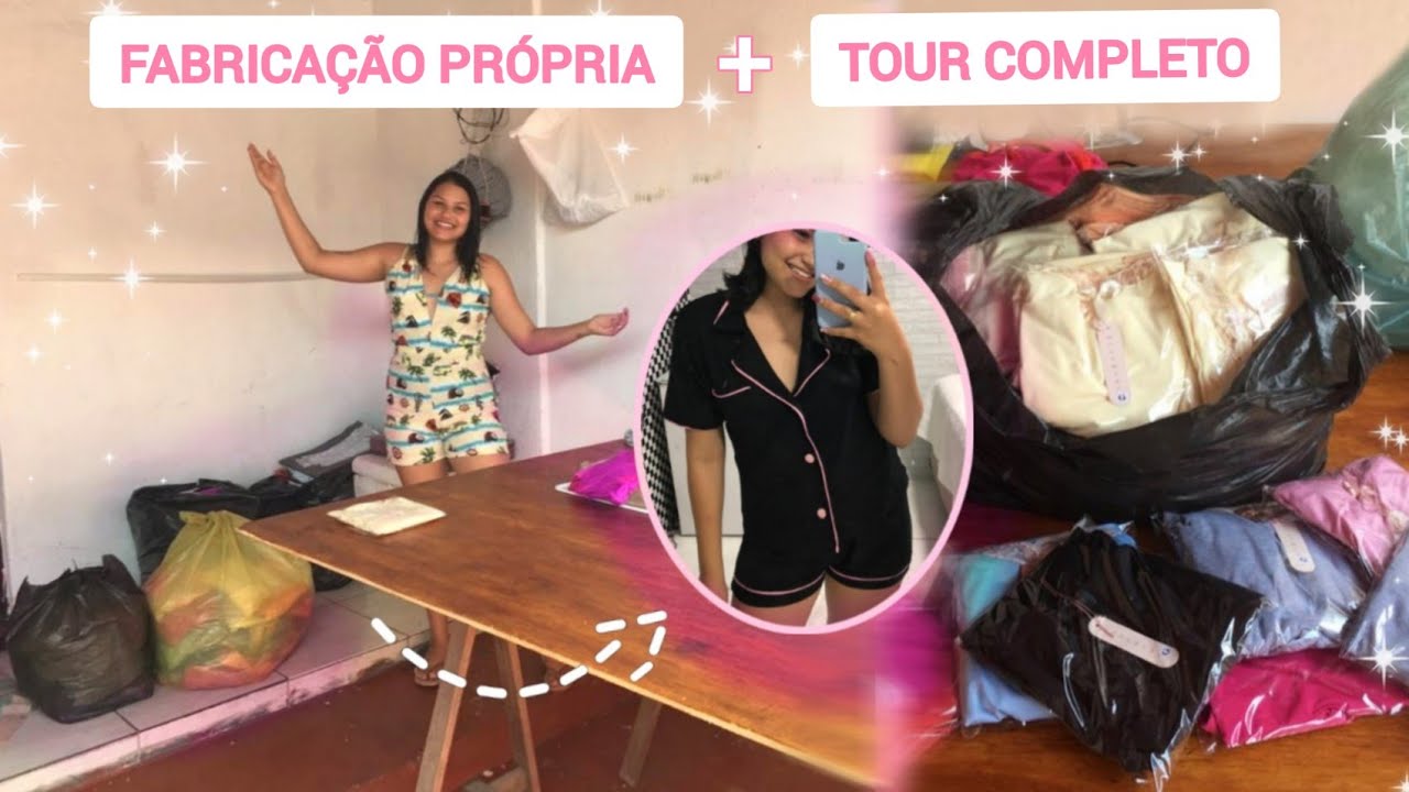 TOUR COMPLETO! FABRICAÇÃO PRÓPRIA DE PIJAMAS PARA ATACADISTAS! + As tags da minha loja chegaram.
