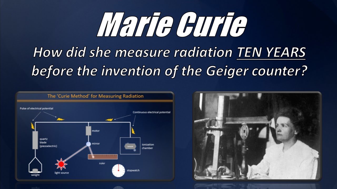 Measuring radioactivity without a Geiger counter... how did Marie Curie do it?