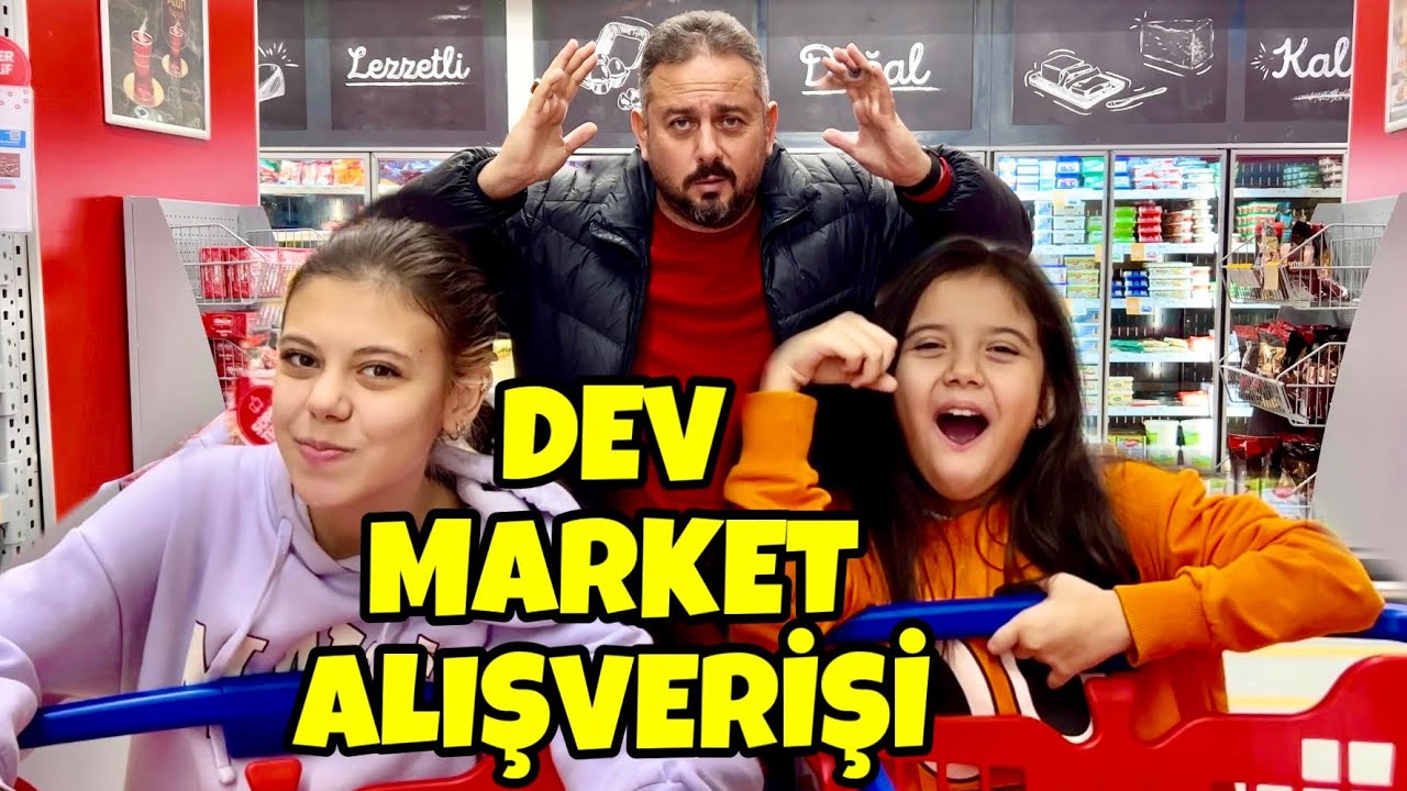 DEV MARKET ALIŞVERİŞİ VLOG 2023 || Zeybek Ailesi