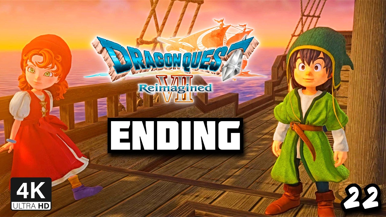 Dragon Quest VII Reimagined #22 True Ending Demon King Defeated - Free Cam MOD