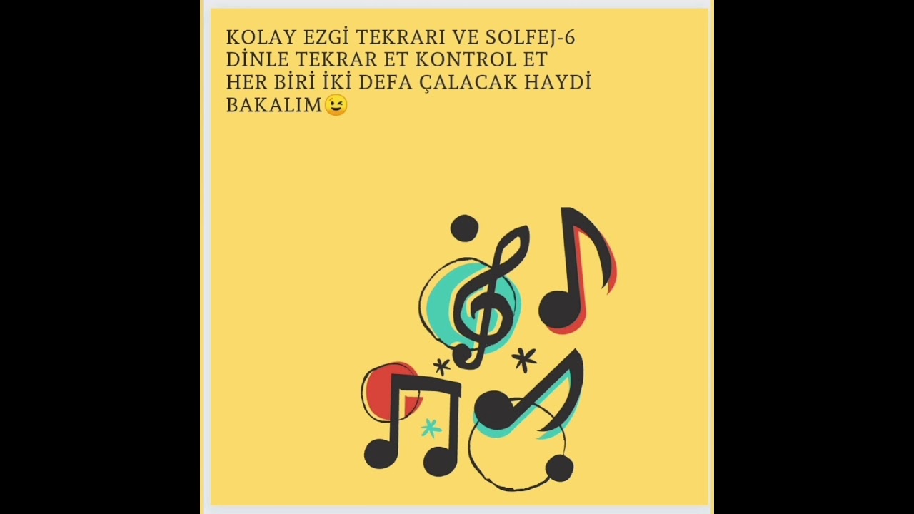 EZGİ TEKRARI ÇALIŞMALARI KOLAY SEVİYE 6