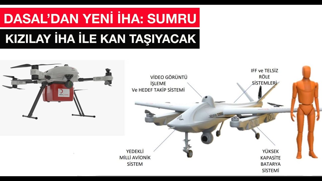 DASAL'ın yeni İHA'sı Sumru, Kızılay İHA ile kan taşıyacak #sahaexpo