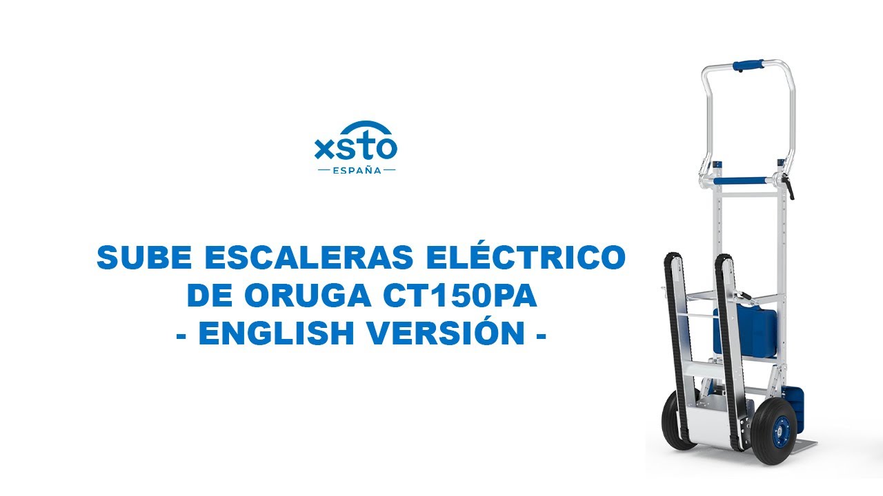 Carretilla sube escaleras eléctrica de oruga CT150PA - English Version