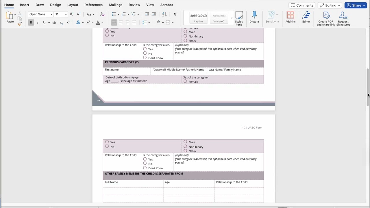 UASC and FTR Forms Video: UASC Form