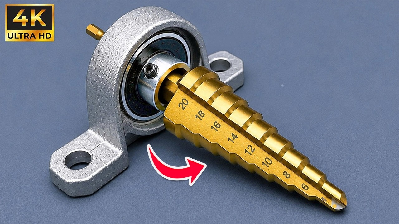Easy Way to Sharpen a Step Drill Bit to Razor-Sharp Edge in Just 2 Minutes Like a Master