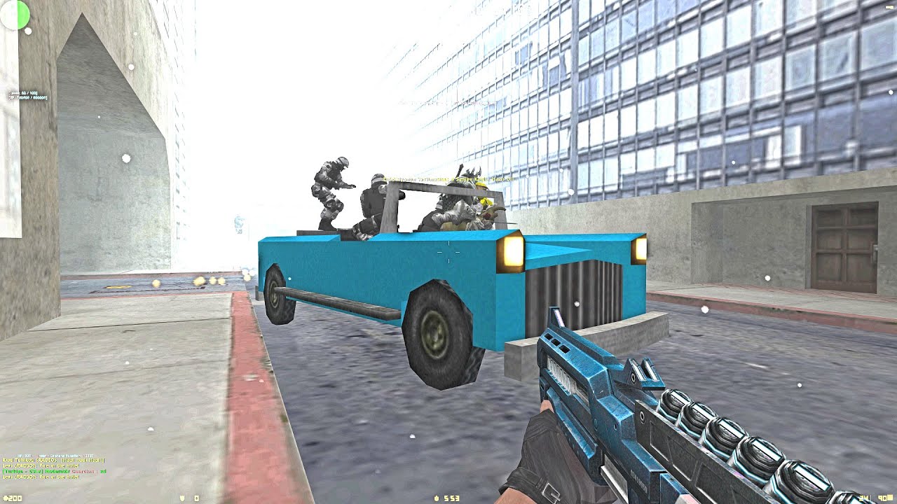 Counter-Strike: Zombie Nemesis Mod - de_Big City2 (Zombies driving CARS) on World War'Z