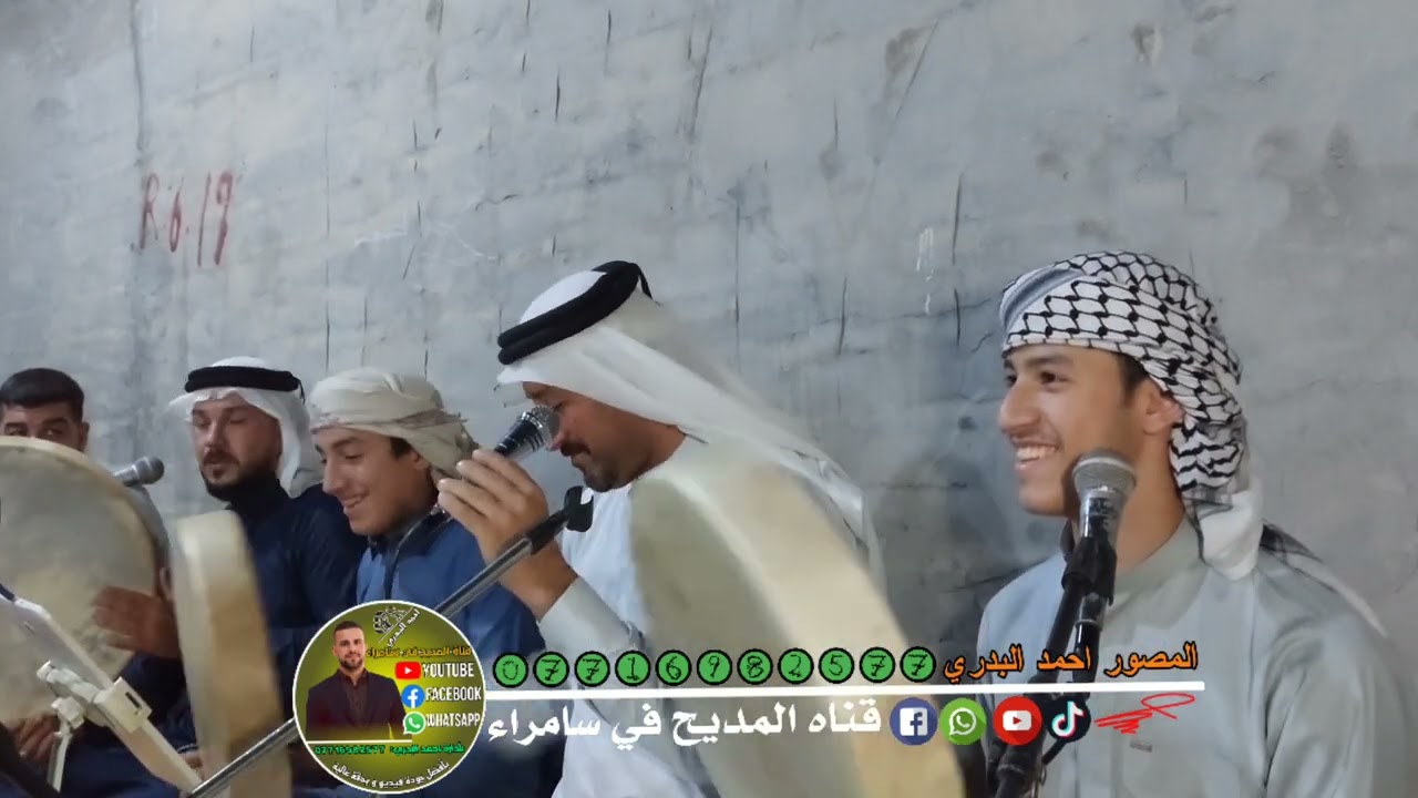 المداح سعد الشاماني مديح بحق سيدنا النبي ﷺ في دار الاخ احمد الدراجي