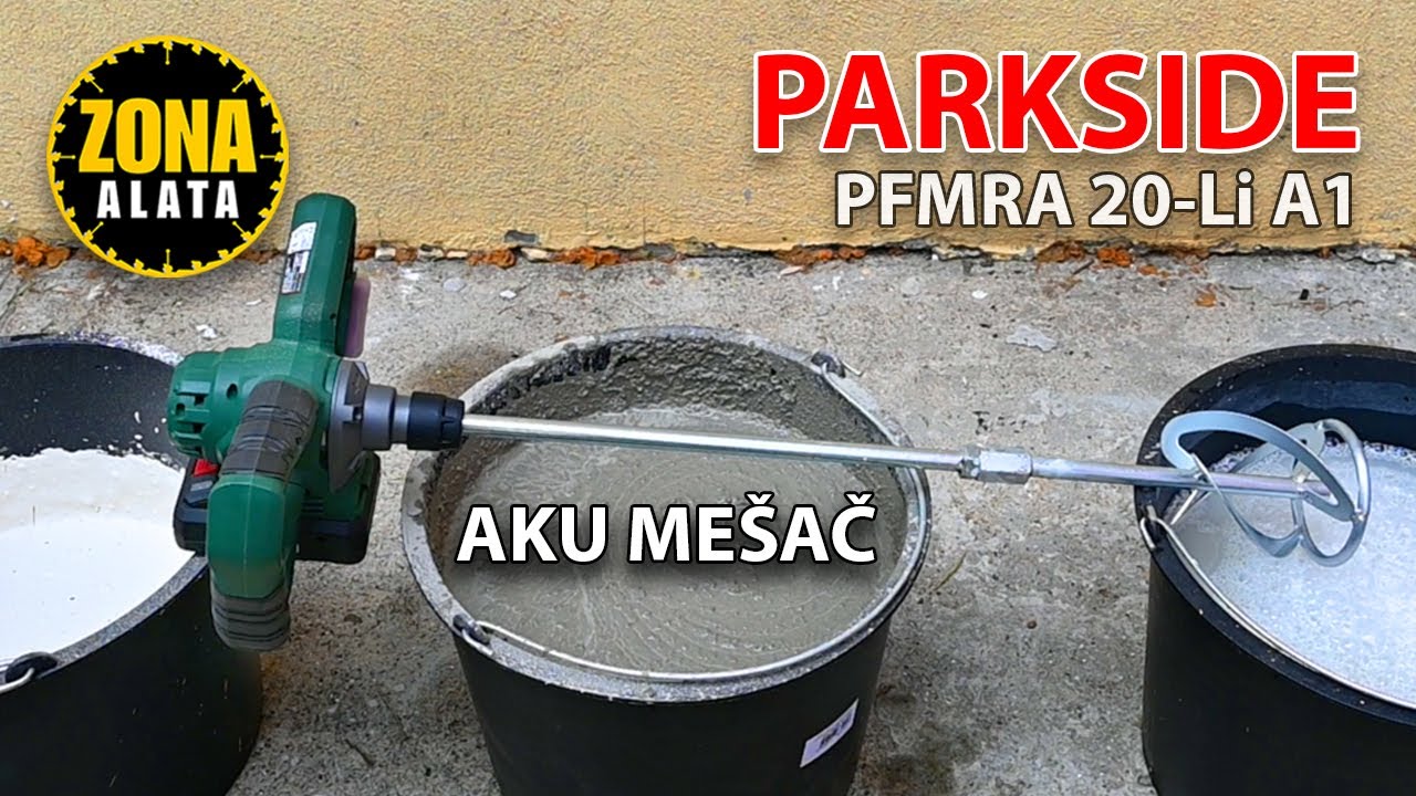 Parkside PFMRA 20-Li A1 Mešač za Građevinske Materijale Brushless Mešalica Mikser