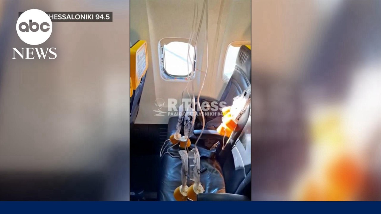 Мужчину чуть не засосало в окно самолета Ryanair