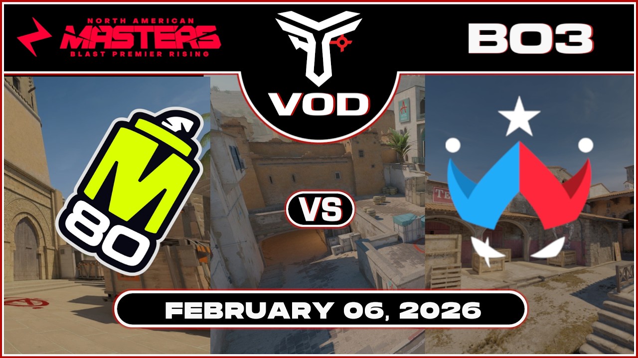 M80 vs Wildcard | Ace NA Masters 2026 Season 1 BLAST Premier Rising | #BO3 | @TrottahCS #cs2 #vod