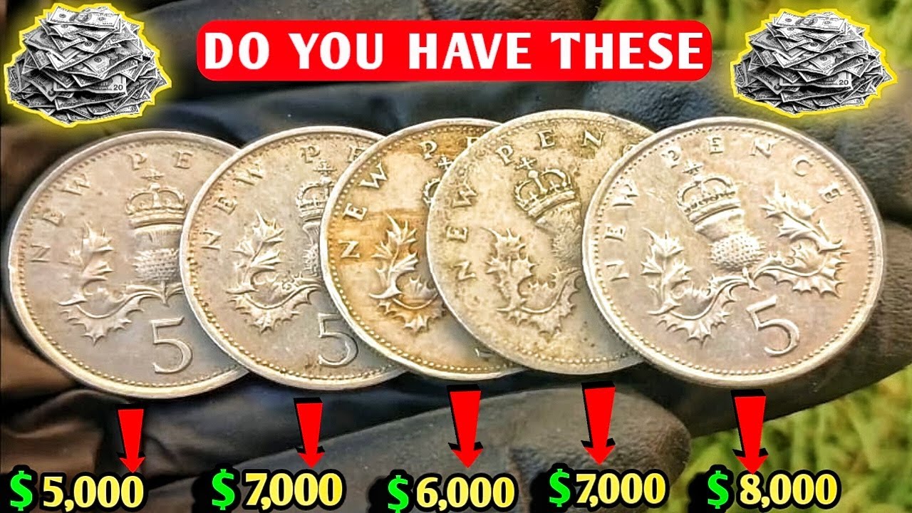 Do You Have These Top 5 Ultra Rare & Most Valuable Uk Elizabeth 5 Pence Worth a Lot of Big Money!