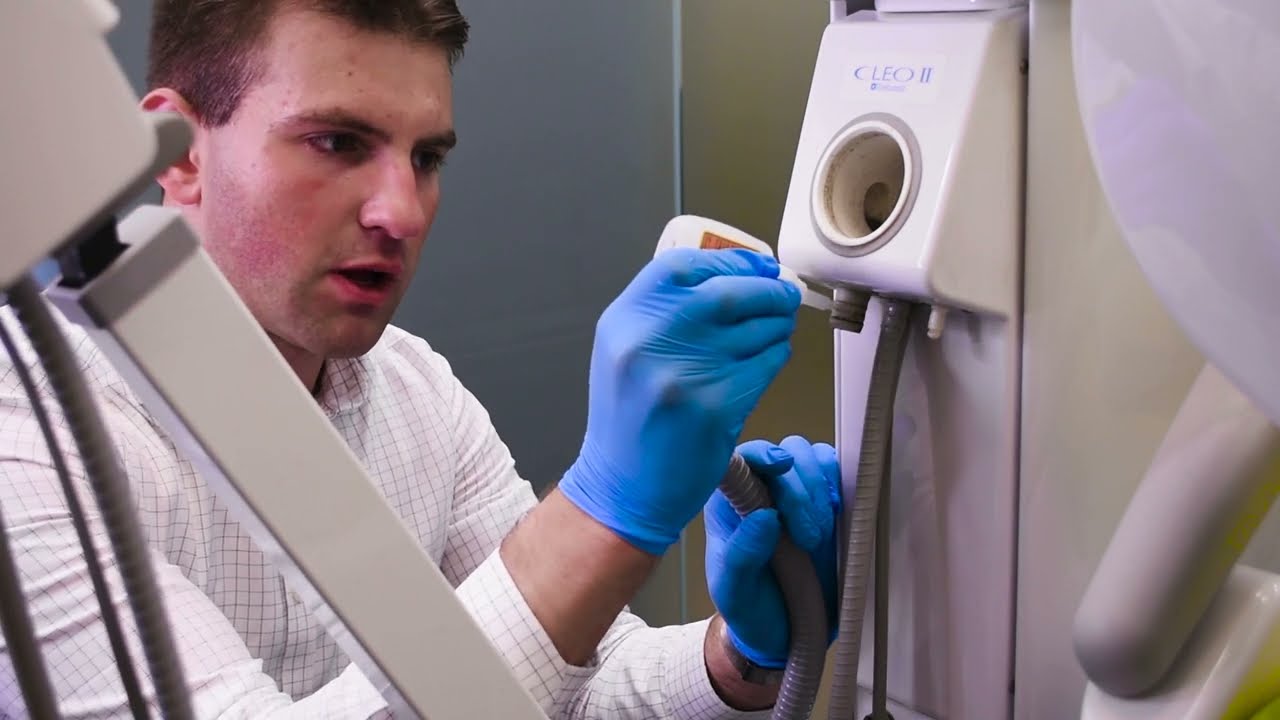 Anglian Dental Replacing the suction hose on a Belmont chair