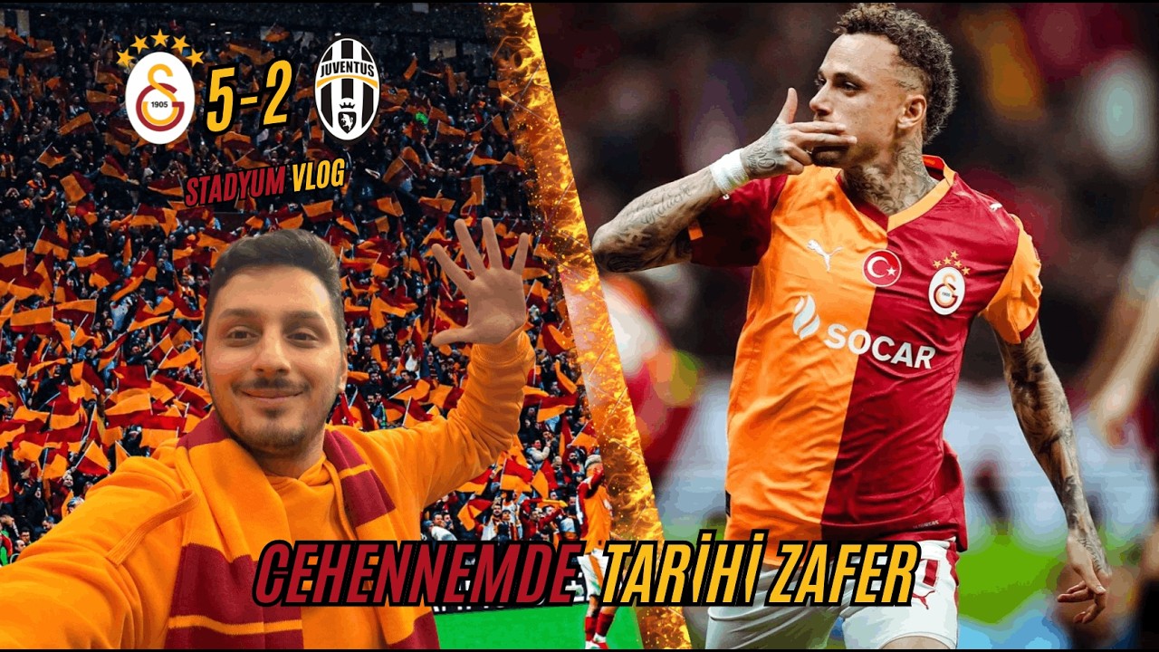 MUHTEŞEM ATMOSFER 🔥 SAMİ YEN CEHENNEMİNDE TARİHİ ZAFER | GALATASARAY 5-2 JUVENTUS STADYUM VLOG !
