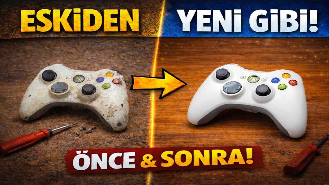 Bu Xbox 360 Kolu Çöpten Çıktı! | Detaylı Temizlik & Tamir