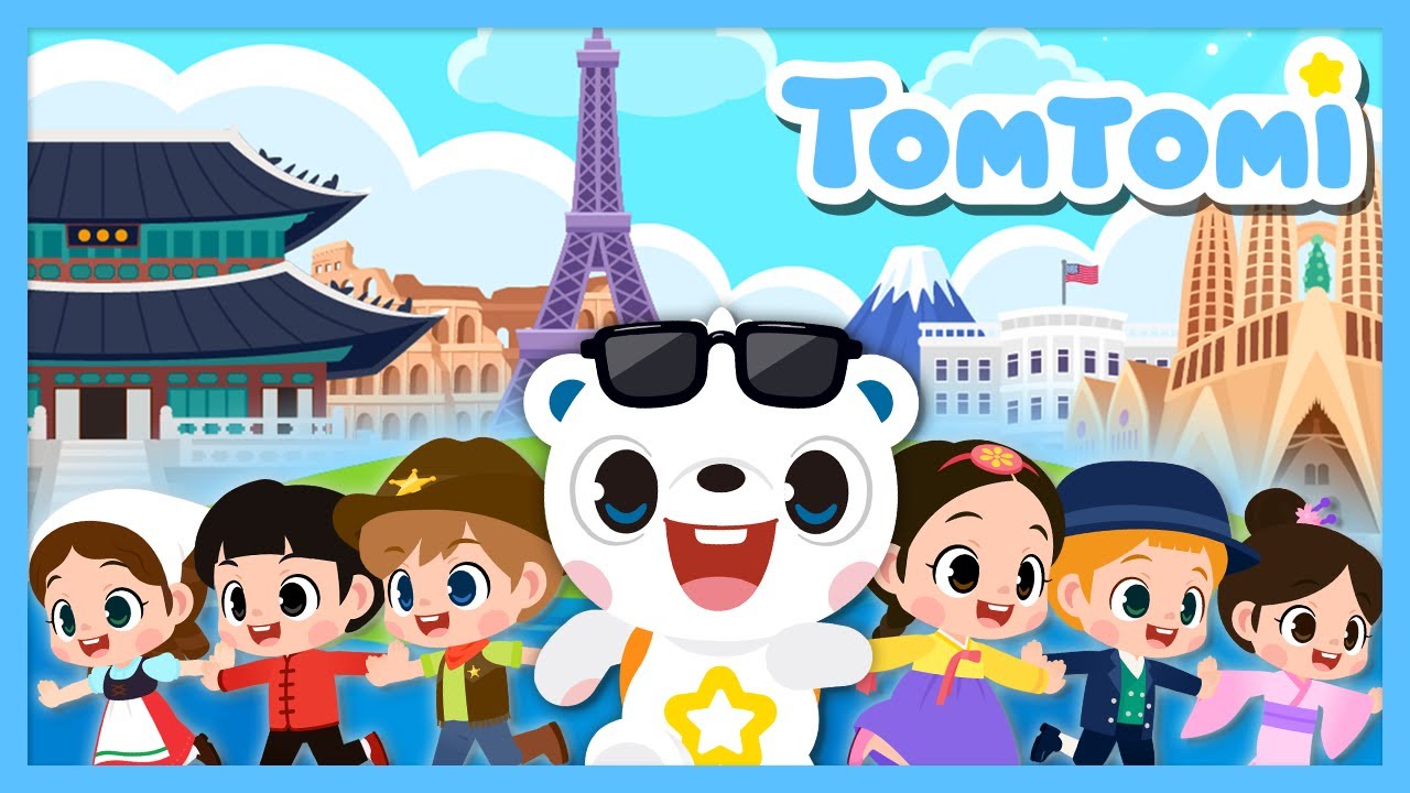 Thank You Around the World🌏❤ | Say Thank You in Different Languages | Kids Song | TOMTOMI